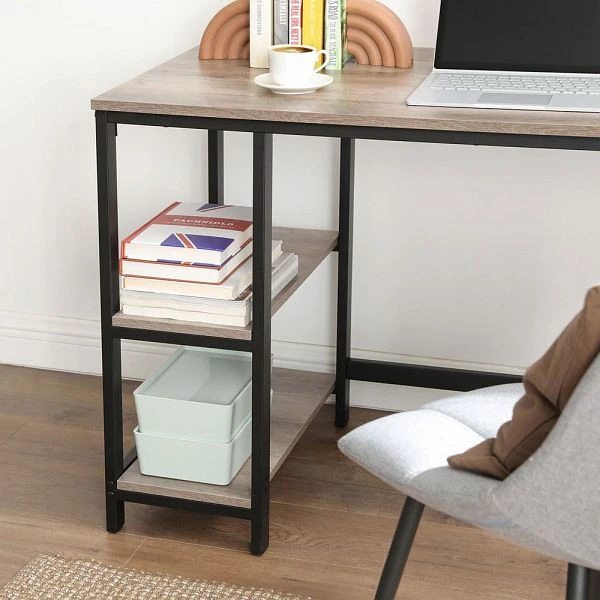 Table d'ordinateur VASAGLE avec 2 étagères LWD47MB acquérir à bas prix