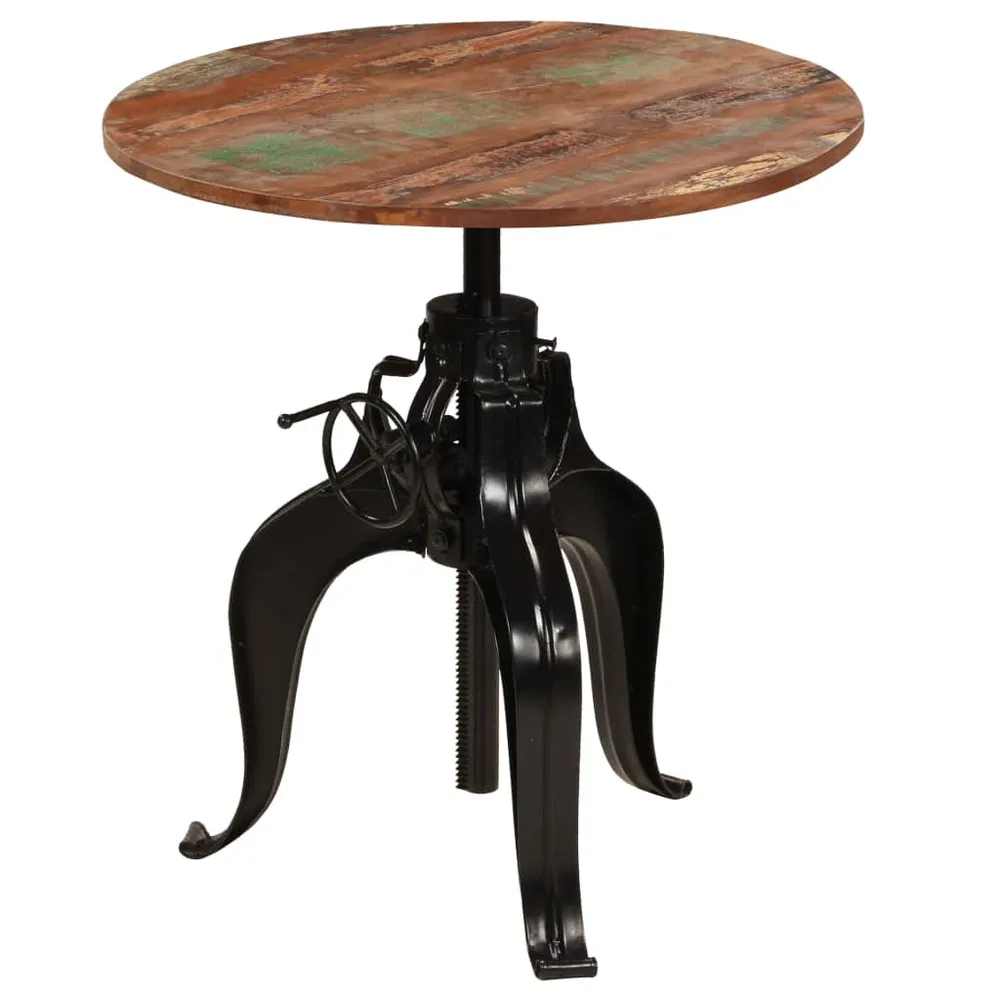Table haute mange debout bar bistrot bois de récupération massif 75 cm 0902074