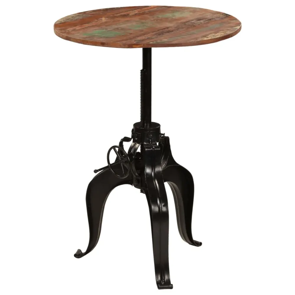 Table haute mange debout bar bistrot bois de récupération massif 75 cm 0902074