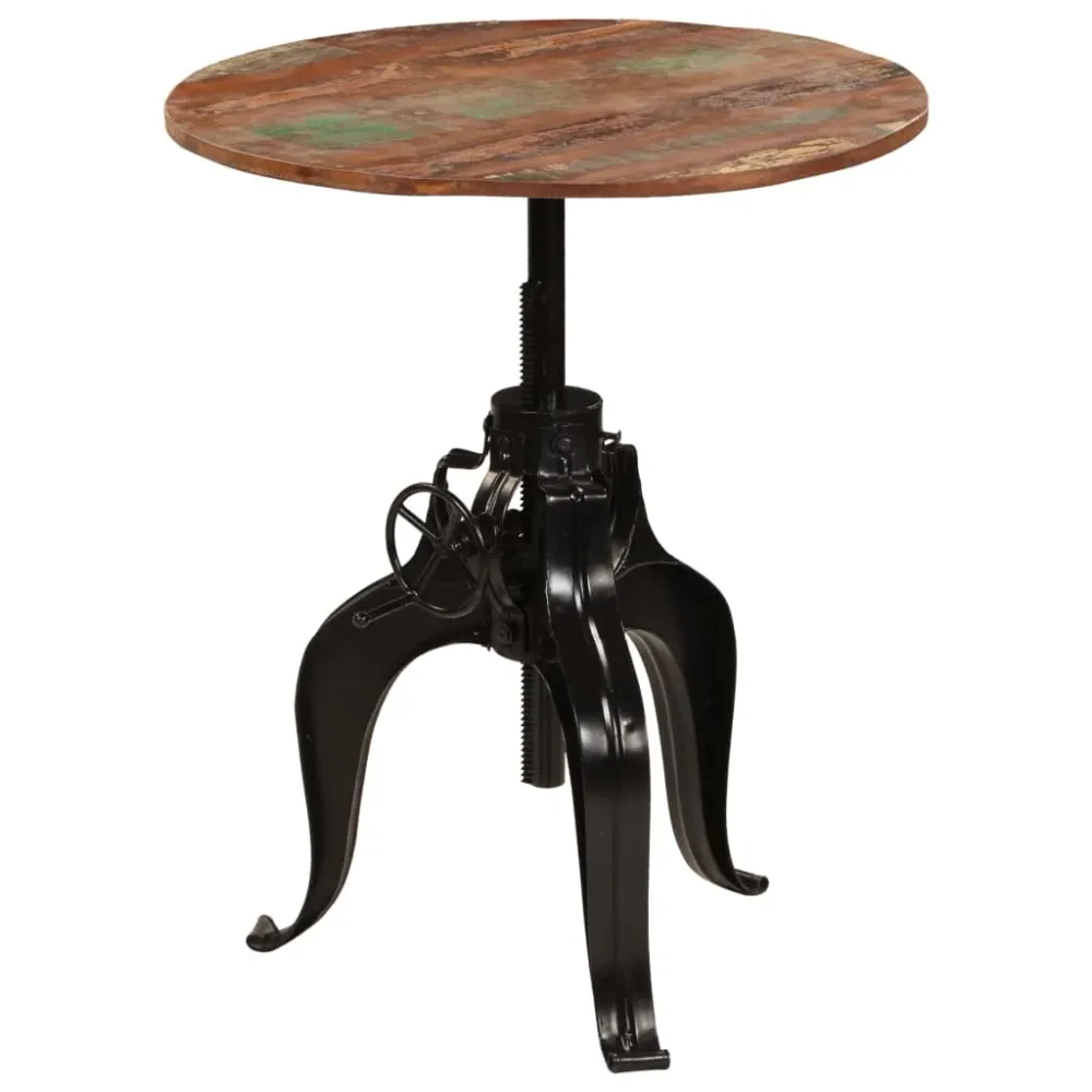 Table haute mange debout bar bistrot bois de récupération massif 75 cm 0902074