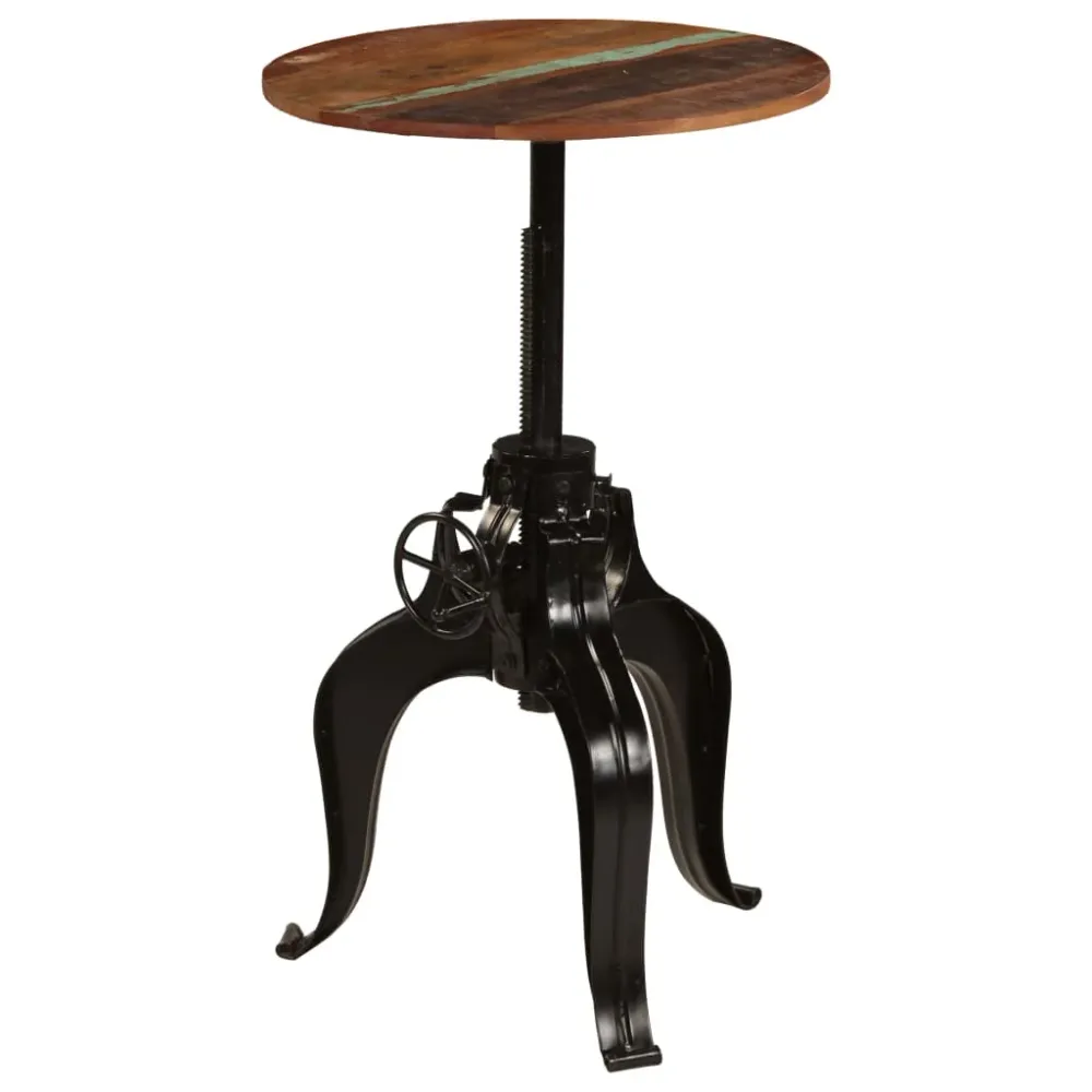Table haute mange debout bar bistrot bois de récupération massif 60 cm 0902072