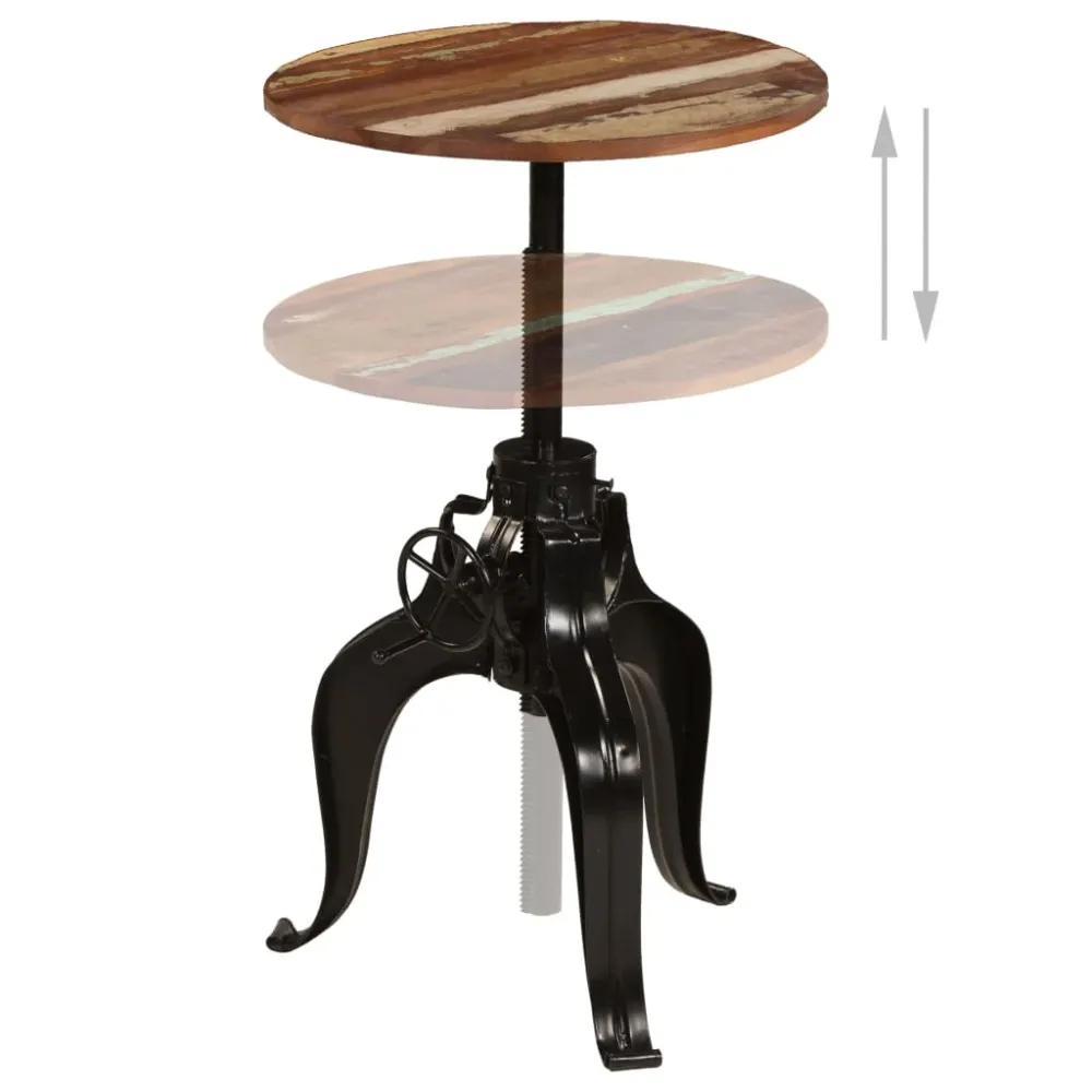 Table haute mange debout bar bistrot bois de récupération massif 60 cm 0902072