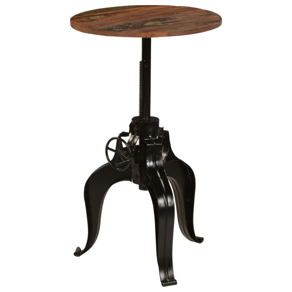 Table haute mange debout bar bistrot bois de récupération massif 60 cm 0902072