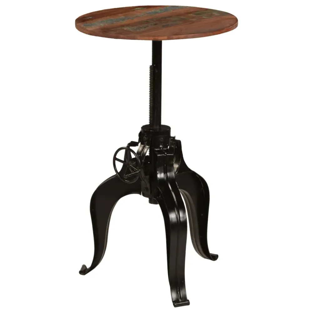 Table haute mange debout bar bistrot bois de récupération massif 60 cm 0902072