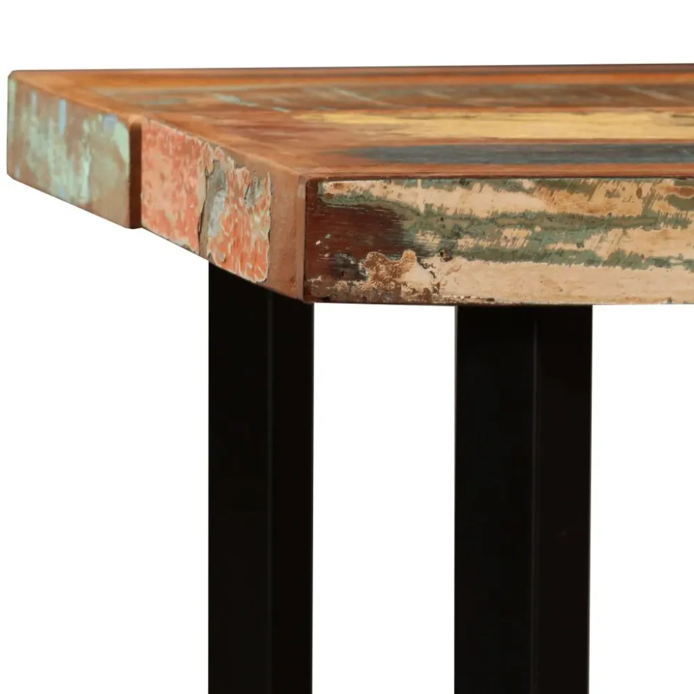 Table haute mange debout bar bistrot bois massif de récupération 150 cm 0902084