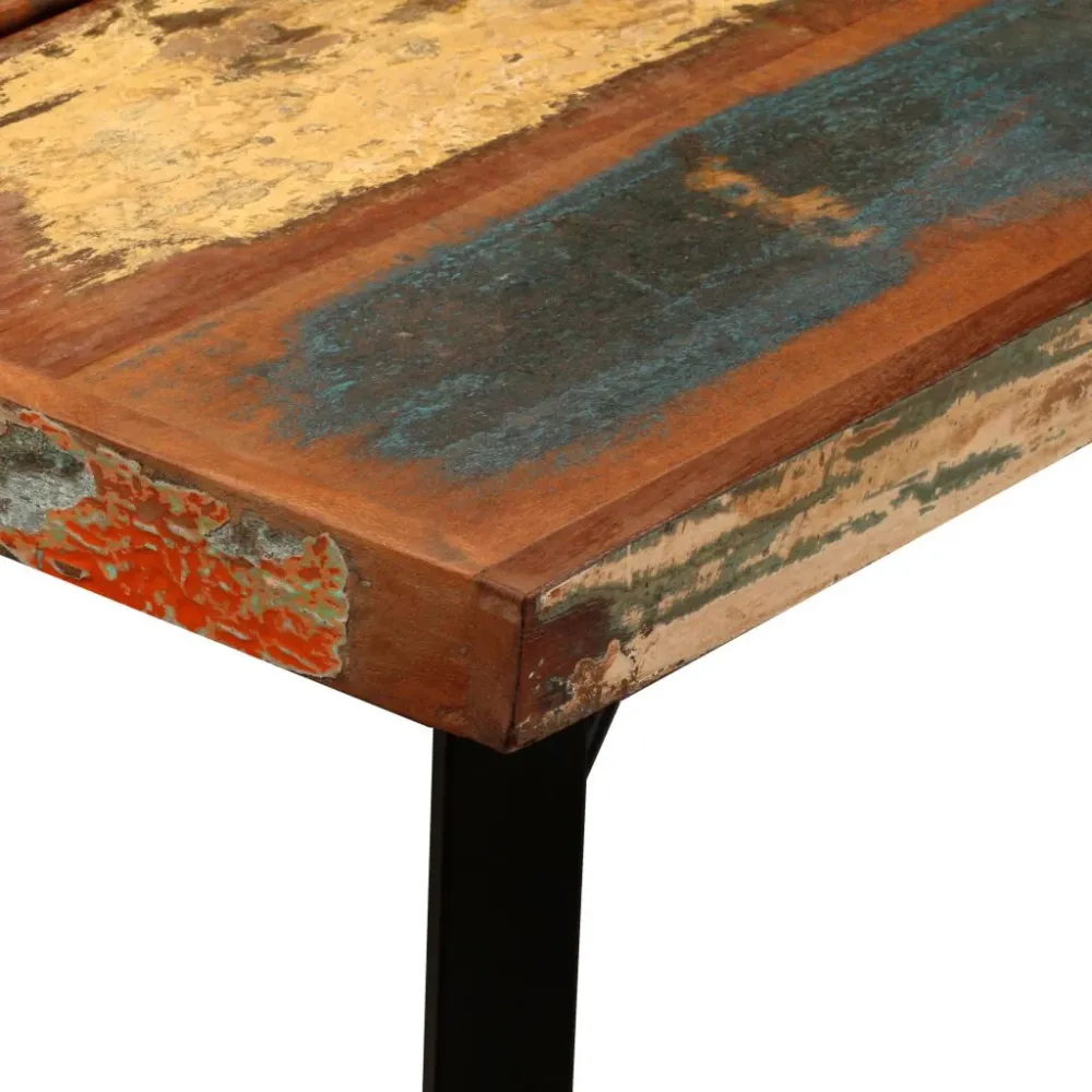 Table haute mange debout bar bistrot bois massif de récupération 150 cm 0902084