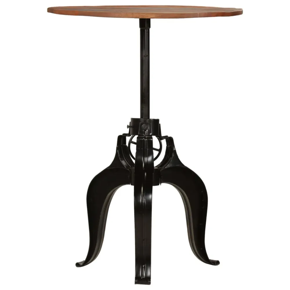 Table haute mange debout bar bistrot bois de récupération massif 75 cm 0902074
