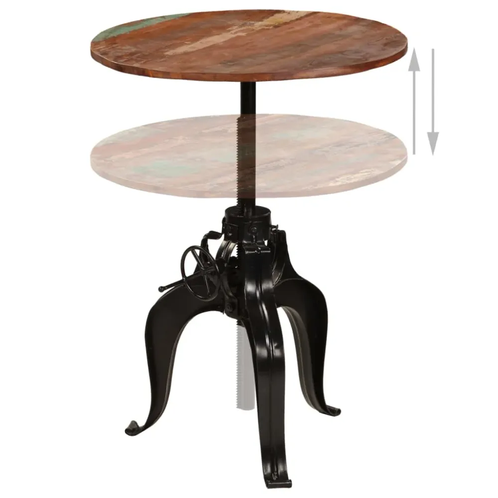 Table haute mange debout bar bistrot bois de récupération massif 75 cm 0902074