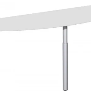 table à rallonge geramöbel avec pied d'appui matériel de liaison inclus réglable en hauteur 1800x500x680-820 gris...