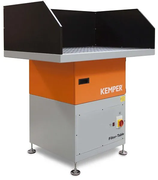 Table de soudage ELMAG avec dispositif de filtrage table filtrante 12x0 8m capacité d'aspiration 1.400 m³/h ~ 15...