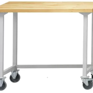 Table de travail ANKE; mobile; 1270 x 800 mm; RAL 7035 commander à bas prix