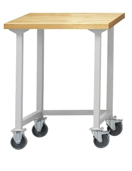 Table de travail ANKE; mobile; 800 x 800 mm; RAL 7035 acquérir à bas prix