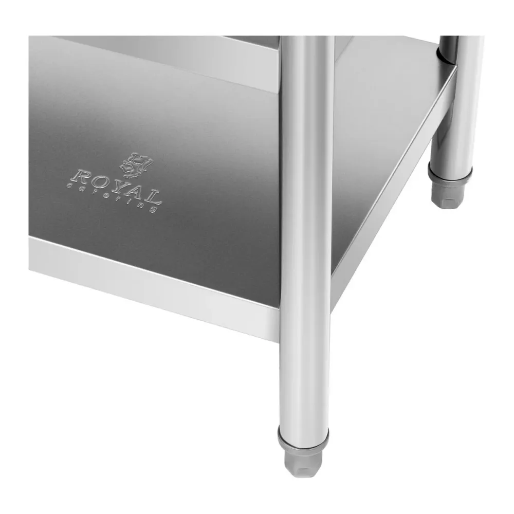 Table de travail inox 100 x 60 cm 600 kg 3 niveaux 14_0003672