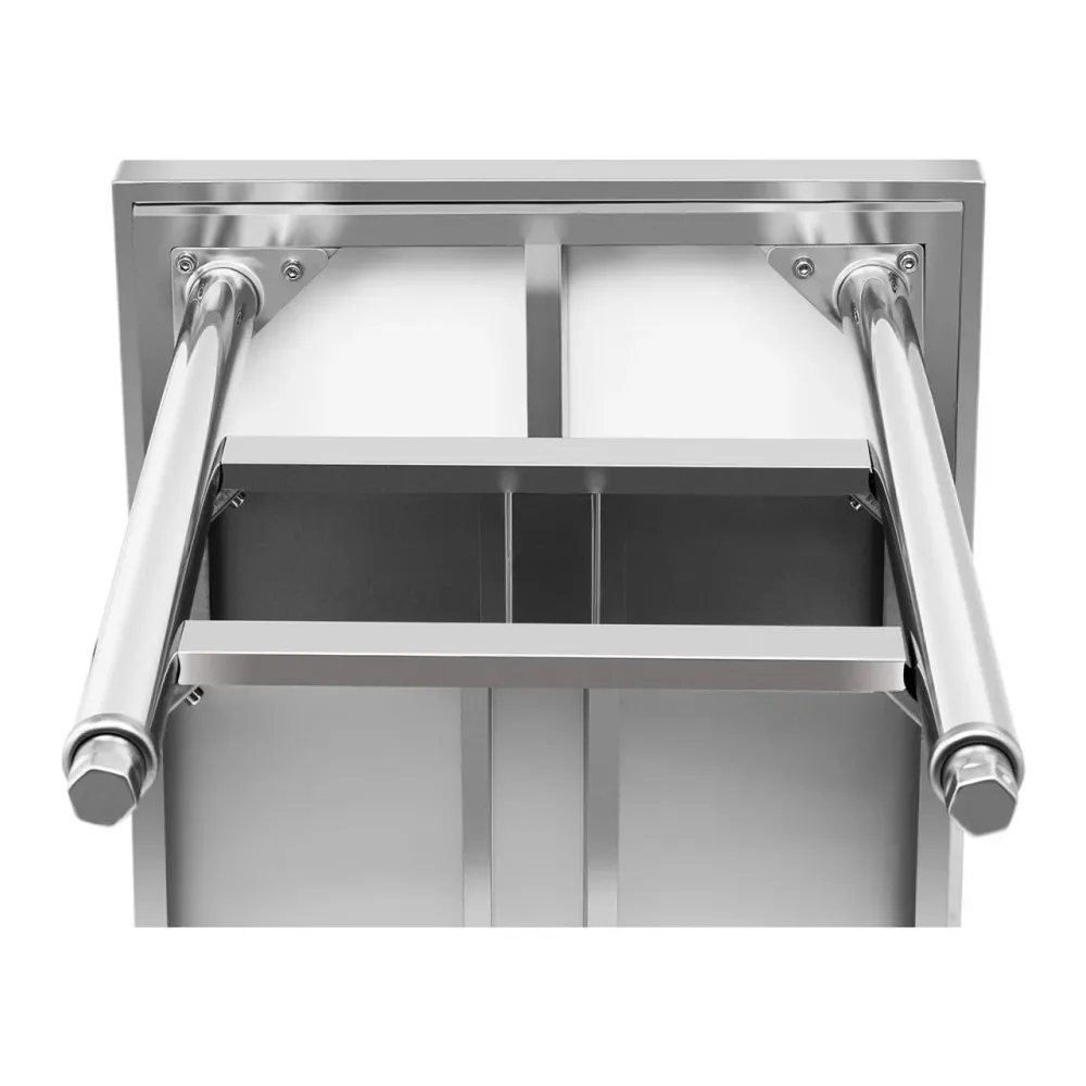 Table de travail inox 100 x 60 cm 600 kg 3 niveaux 14_0003672