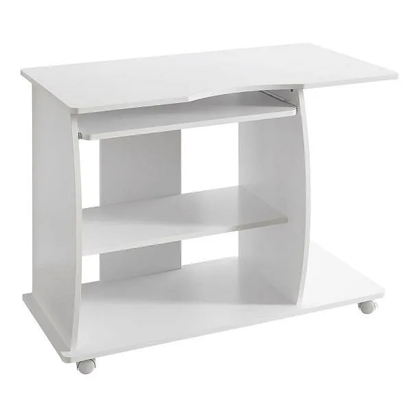 Wohnling table d'ordinateur DIANA enroulable blanc 90 x 71 x 50 cm avec tiroir clavier WL1.152 obtenir à bas prix