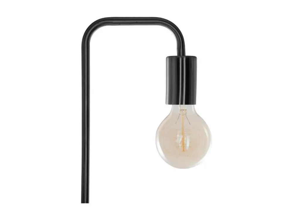 Bureau assis-debout Lampadaire Noir en Métal H 150 cm