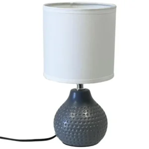 Bureau assis-debout Lampe en céramique 25 cm - gris obscur