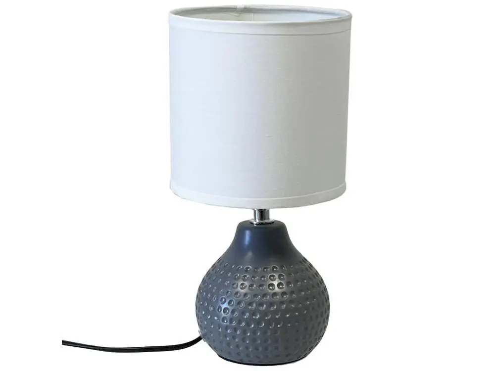 Bureau assis-debout Lampe en céramique 25 cm - gris obscur