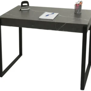 Bureau MCW-L53, aspect marbre gris pour Espace de Travail