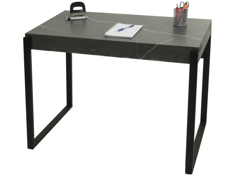 Bureau MCW-L53, aspect marbre gris pour Espace de Travail
