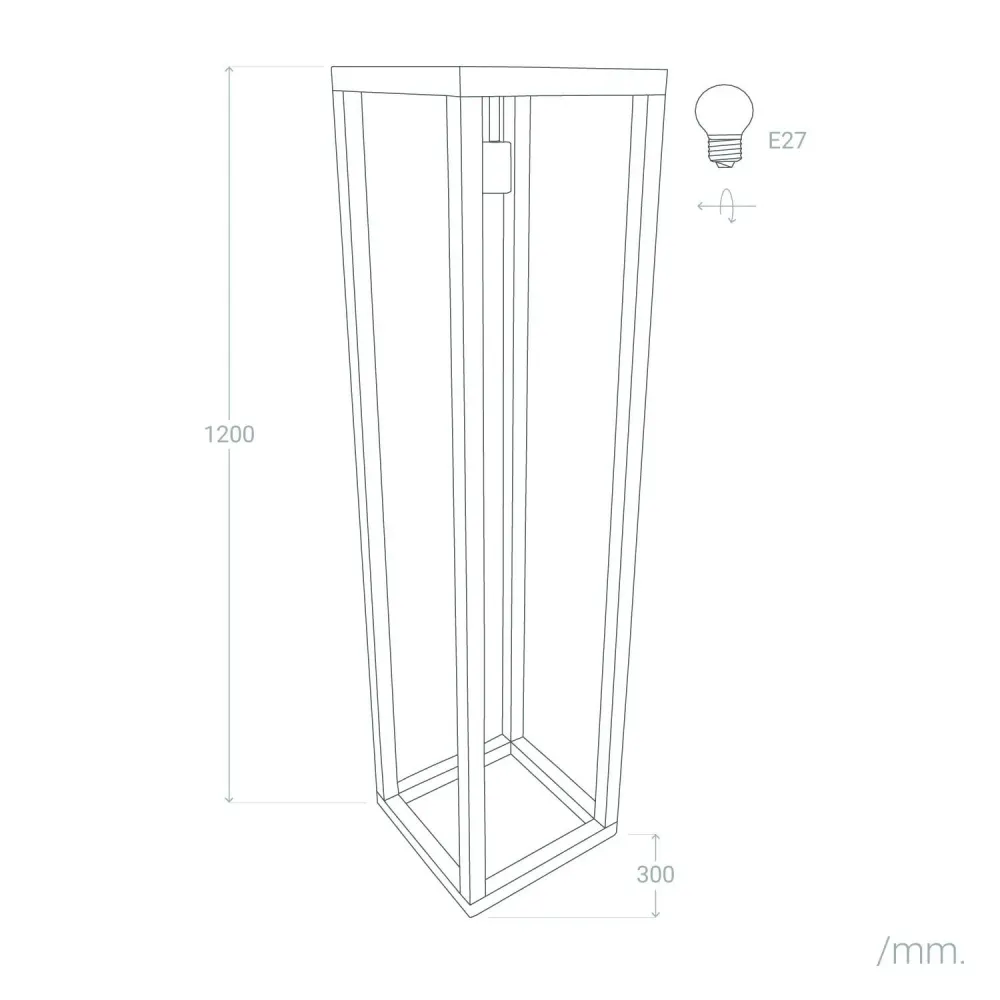 Design Contemporain Lampadaire de bois Coba avec éclairage LED