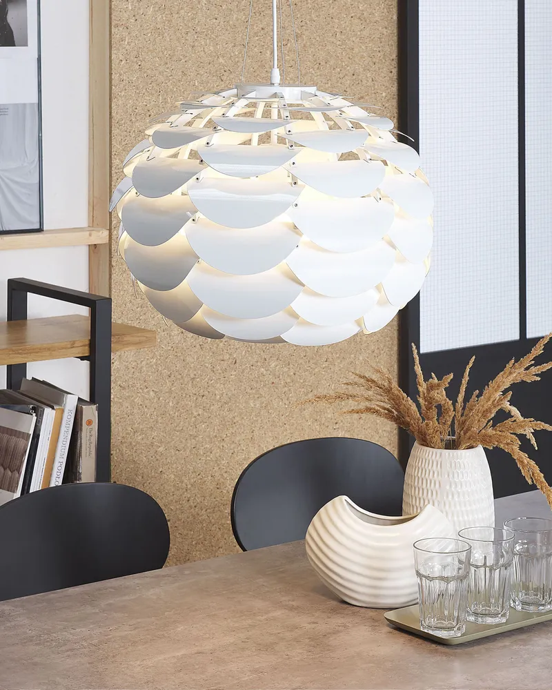Fauteuil ergonomique à Pendant Lamp Blanc pur MOSELLE