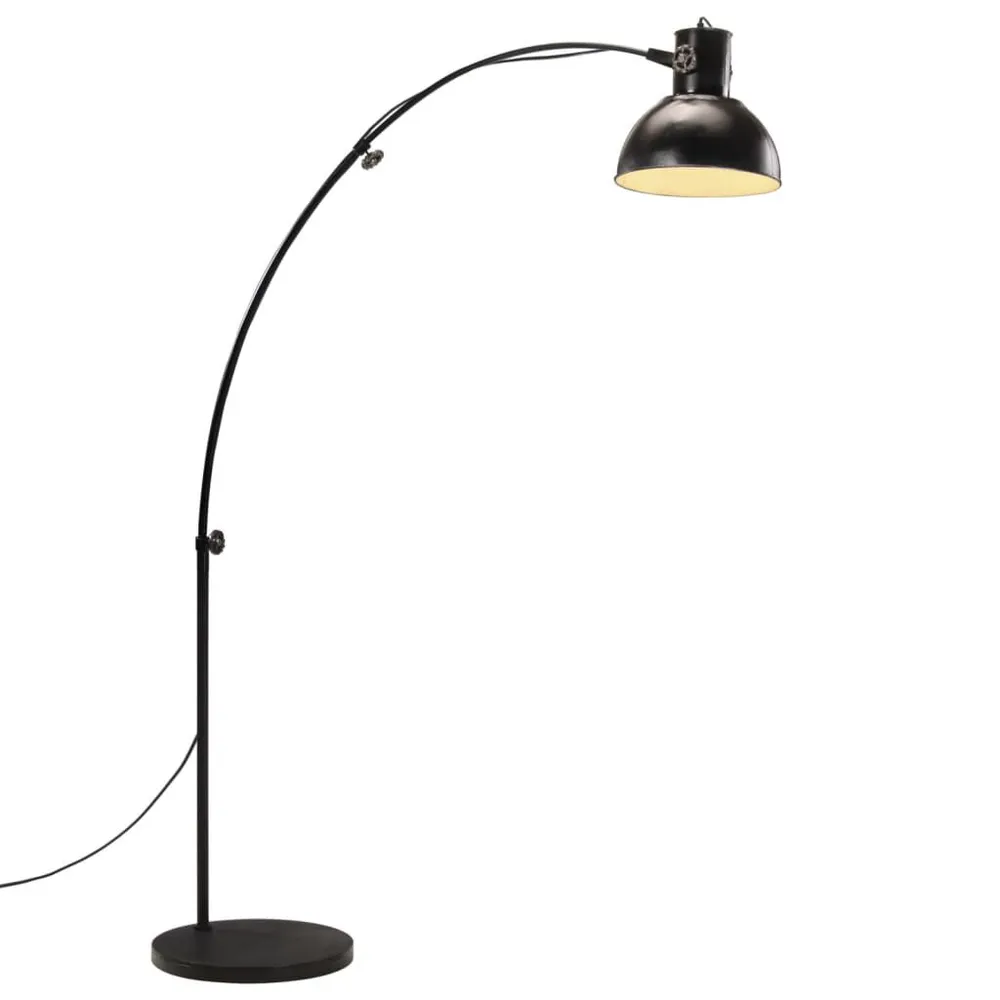 Lampadaire 25 W noir 150 cm E27 Compatible avec les écrans 34"
