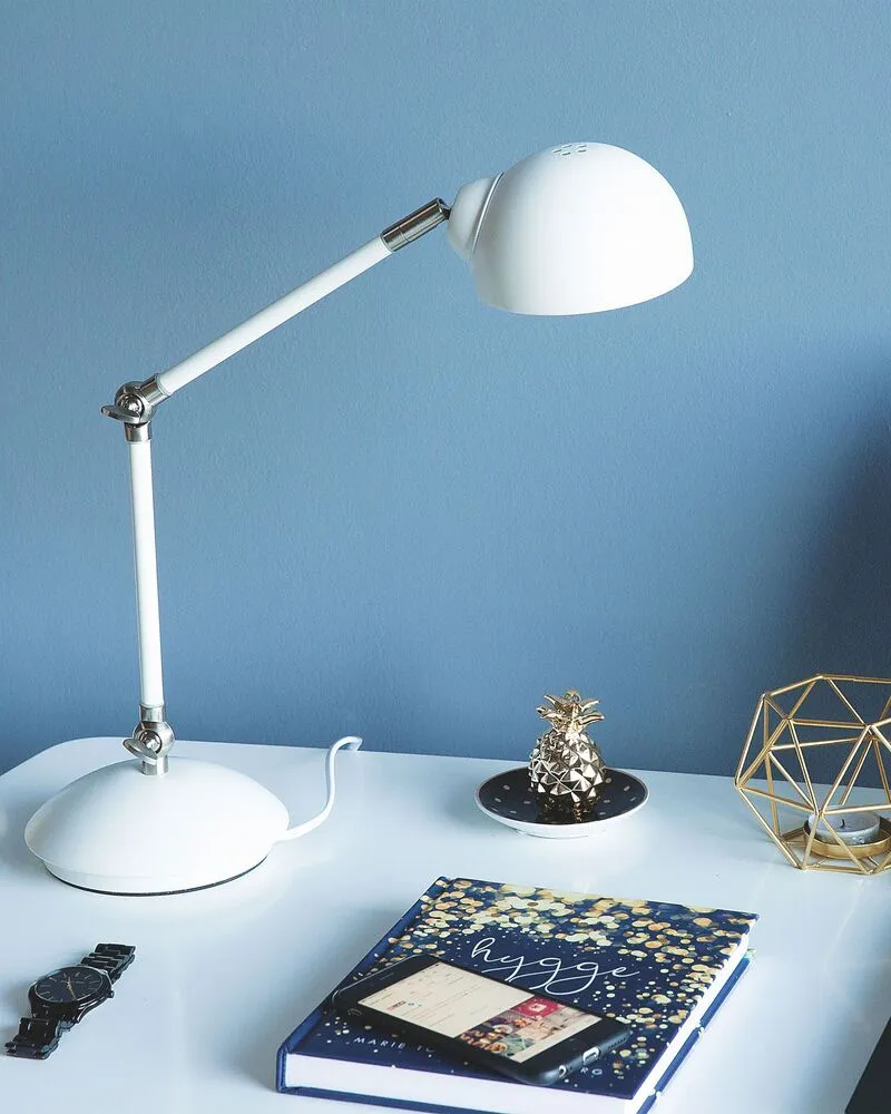 Lampe de bureau blanc HELMAND pour Espace de Travail