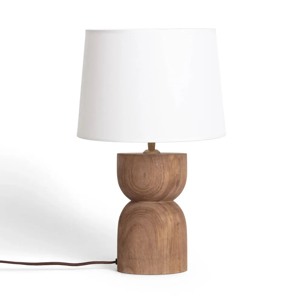Lampe de bureau en bois avec éclairage LED Dallas pour Séances Longues