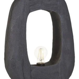 Lampe de bureau à LED Tafellamp hout zwart AJAY