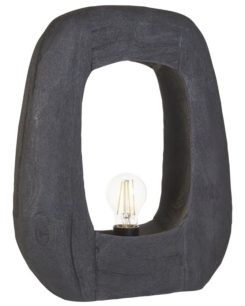 Lampe de bureau à LED Tafellamp hout zwart AJAY