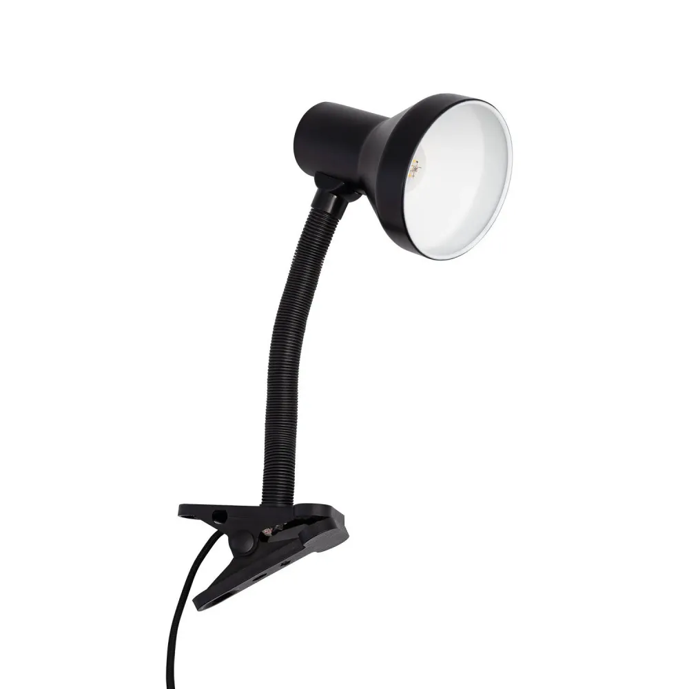 Lampe de bureau métallique Eret avec fixation par pince et lumière LED Compatible avec les écrans 34"