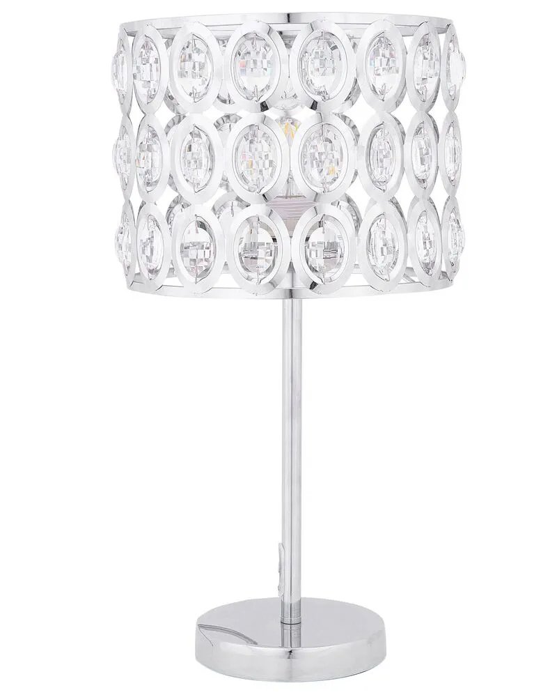 Lampe de chevet argenté TENNA en Chêne Massif