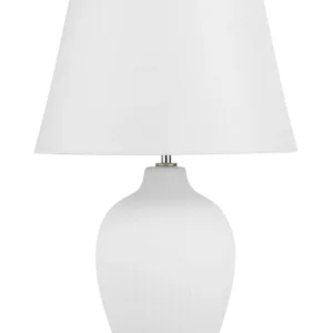 Lampe de chevet blanche FERGUS en Chêne Massif