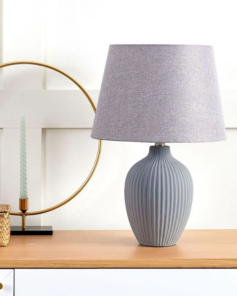 Lampe de chevet grise FERGUS pour Espace de Travail