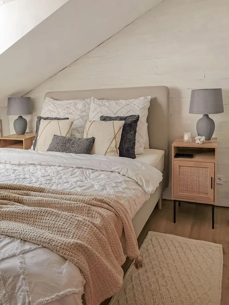 Lampe de chevet grise FERGUS pour Espace de Travail