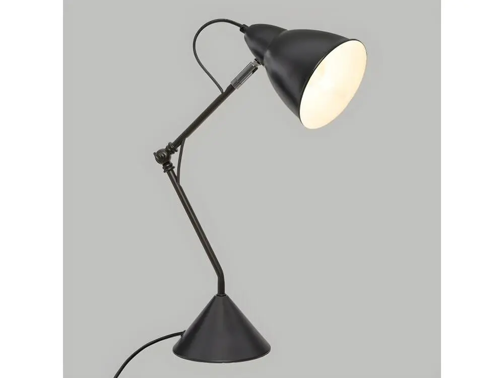 Lampe en métal Noir réglable en hauteur H 62 cm - Conforme aux Normes
