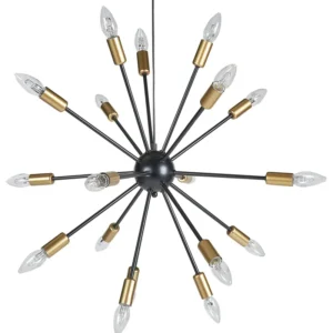 18 Light Pendant Lamp Noir jais MAGUSE