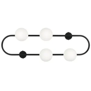 4 Light Wall Lamp Noir jais YANGO