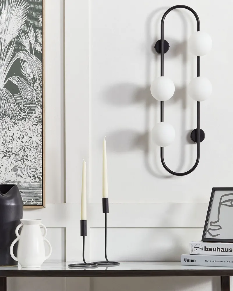 4 Light Wall Lamp Noir jais YANGO