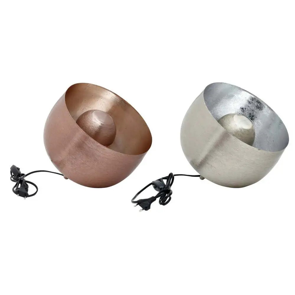 Loft Desk Lamps Effet argent Metal and Copper (2 Units)
