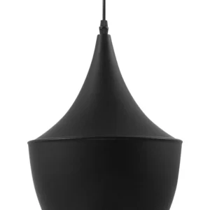 Metal Pendant Lamp Noir jais FRASER - Conforme aux Normes