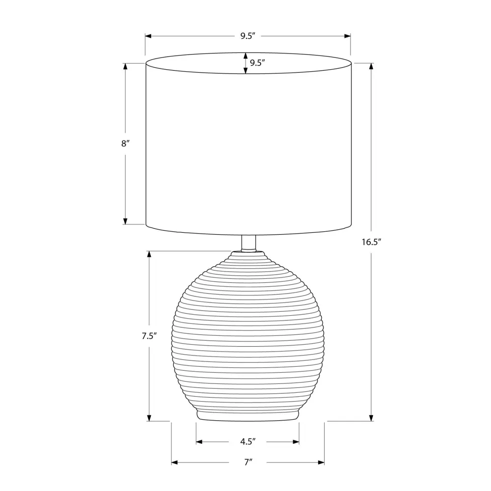 Monarch Lampe sur table I 9764 - Hauteur réglable 70-120cm