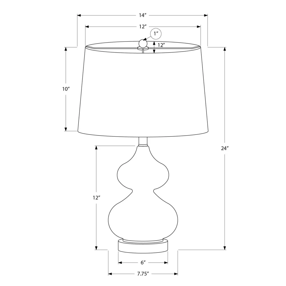Monarch Lampe sur table I 9767 avec Certification