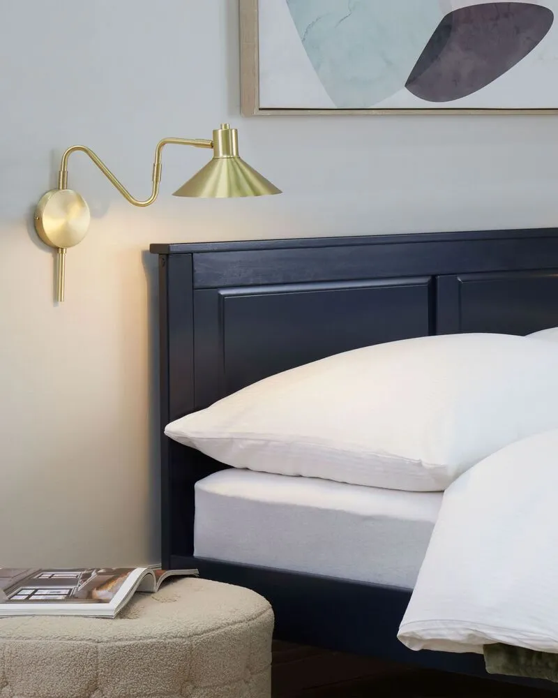 Métallique Wall Lamp Gold BALIEM pour Espace Confiné
