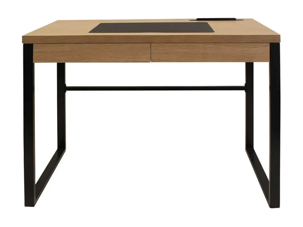 Pupitre réglable pour CALEB - Bureau Plateau Effet Bois et Piètement Noir