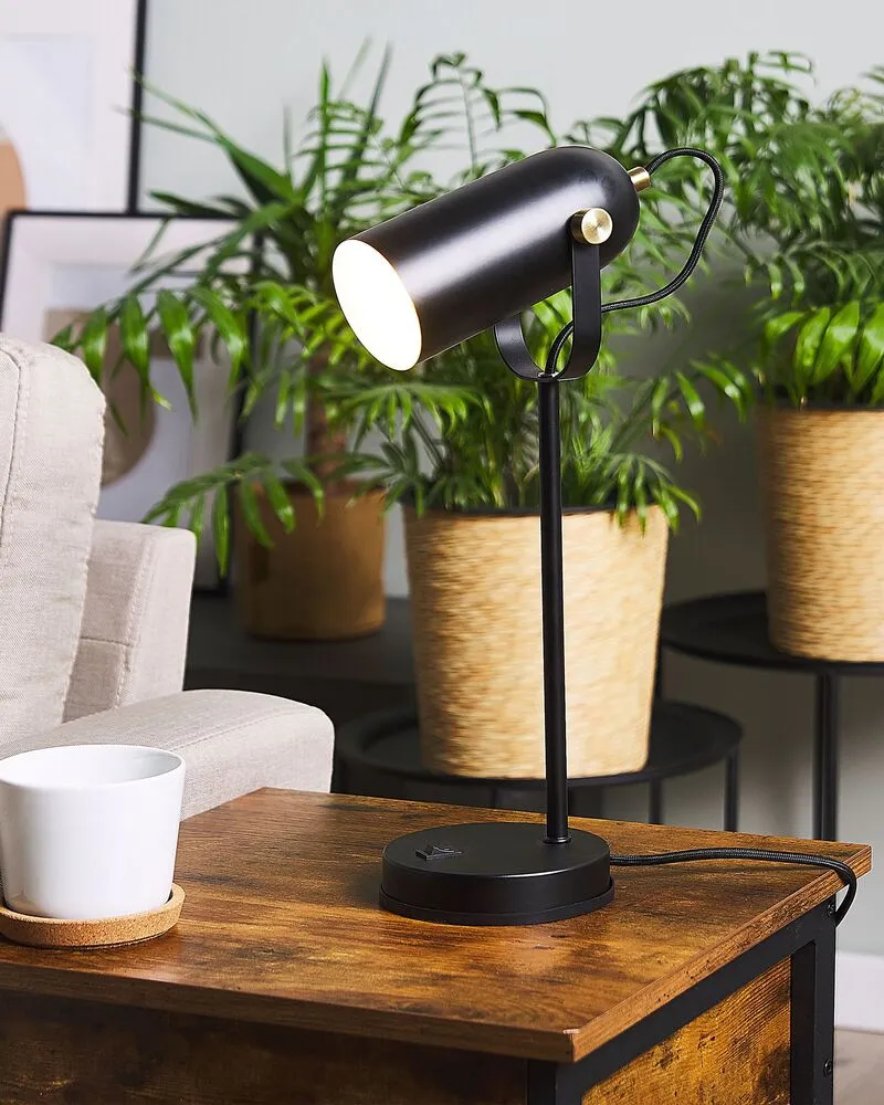 Pupitre réglable pour Lampe de bureau noire 48 cm TYRIA