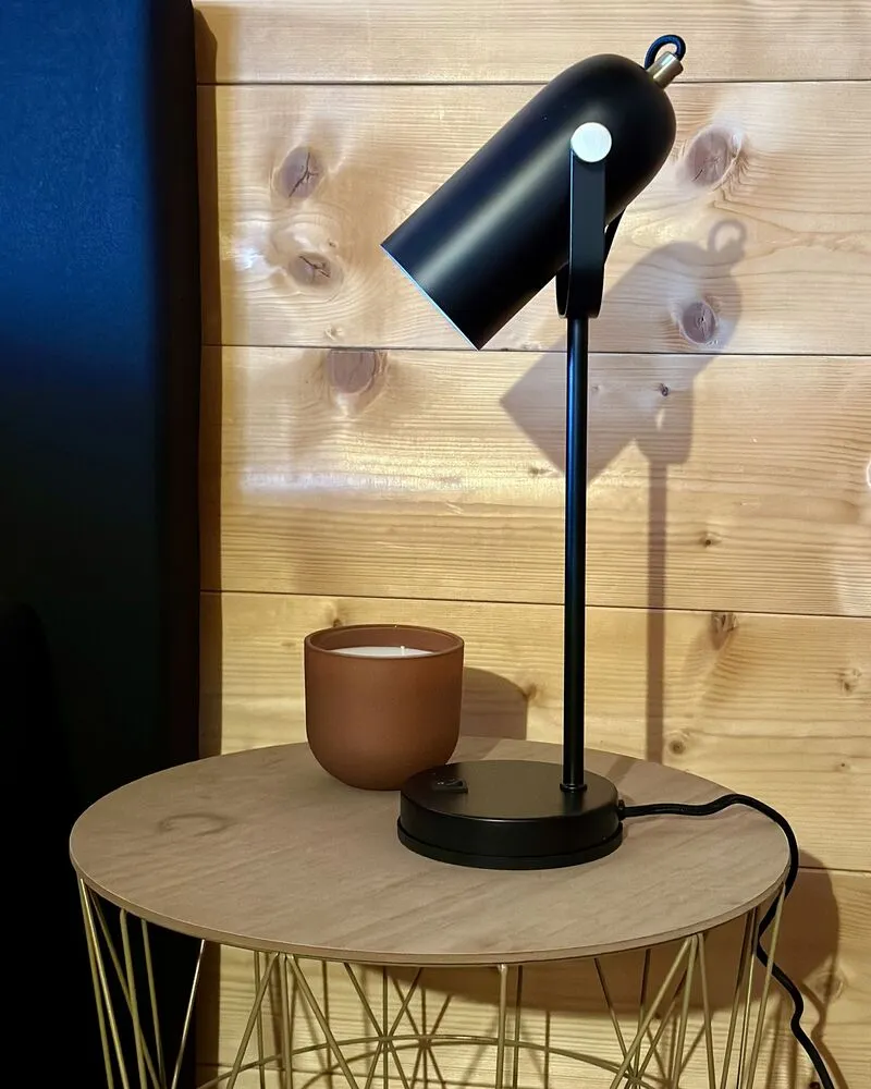 Pupitre réglable pour Lampe de bureau noire 48 cm TYRIA