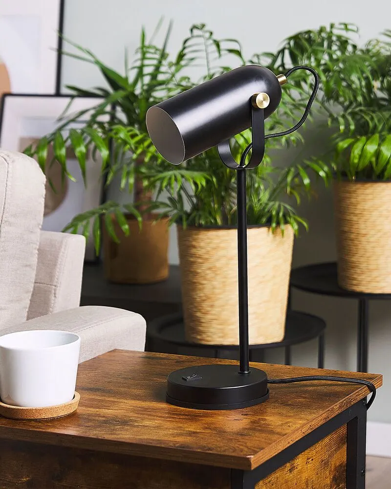 Pupitre réglable pour Lampe de bureau noire 48 cm TYRIA