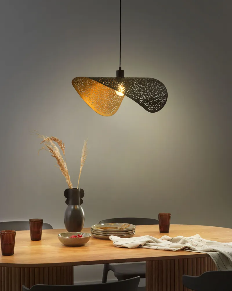 Pupitre réglable pour Metal Pendant Lamp Noir jais MAHI